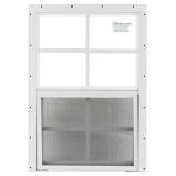 Shed Windows 14' X 21' White Flush Mount, Playhous