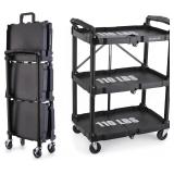 FUTURELAB Portable Folding Service Cart - 3 Tier 3