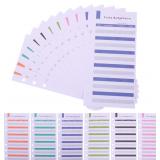 Roleader Budget Cards Paper Sheets with Punched Ho