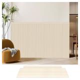 Art3d Wainscotting Wall Panel Kit, 37.8' Tall Bead