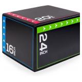 BalanceFrom 3-in-1 Foam Plyometric Jump Box for Ho