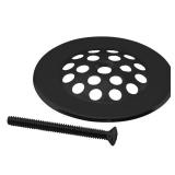 Brass Beehive Grid Strainer in Matte Black
