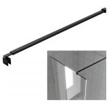 Shower Door Glass Support Bar,180 Degrees Wall-to-
