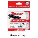 Tomcat Press 'N Set Mouse Trap, Plastic, Spring-Lo