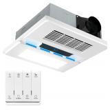 1800W Bathroom Range Hood with Light and Heater, C