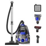 Canister Vacuum Cleaner, 40Kpa 1600W Cyclon Power