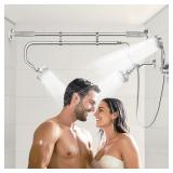 OURBAOFU Tandem Shower, Dual Shower Heads for Coup