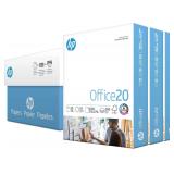 HP Printer Paper 8.5x11 Office 20 lb 3 Ream Case 1