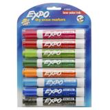 EXPO Low-Odor Dry Erase Markers, Chisel Tip, Fashi