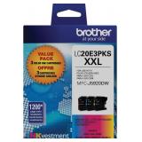 Brother - LC20E3PKS XXL 3-Pack Super High Yield In