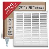 Fits 24x24 Duct Opening | Steel Return Air Filter