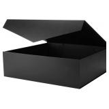 JINGUAN Extra Large Black Groomsman Box with Lid,