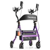 BlessReach Heavy Duty Upright Rollator Walker for