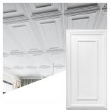 Art3d Drop Ceiling Tiles, 24x48in. White (12-Pack)