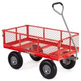 Gorilla Carts Steel Utility Cart, 4 Cu Ft Bed, 800