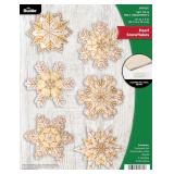 Bucilla Felt Applique 6 Piece Ornament Making Kit,