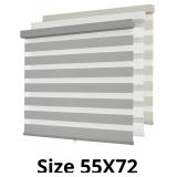 Cordless Zebra Blinds for Windows,Free-Stop Roller