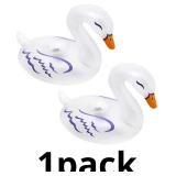 Banzai Lumi Bright Party Swans White Pool Lights I
