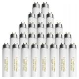 Konideke 25 Pack T8 Fluorescent Bulbs 4 Foot, F32T