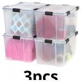IRIS USA 74 Quart WeatherPro Plastic Storage Bin T