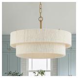 20 Hand Woven Rattan Chandelier Boho Pendant Light