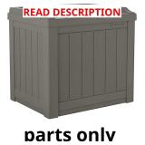 Suncast Outdoor Storage Box - 22 Gallon Stone Gray