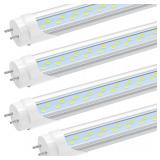 JESLED 2FT LED Tube Lights 4PACK, JW-T82FT-G13-A2-