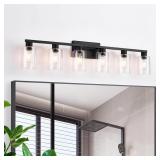 Bathroom Lamp, Black Bathroom Lamps, 6 Lights Bath