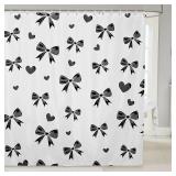 jejeloiu Bow Shower Curtain for Bathroom Decor Bow