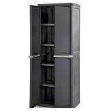 Sterilite 4 Shelf Cabinet, Plastic Organization St