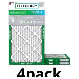 Filterbuy 10x30x1 Air Filter MERV 8 Essential Dust