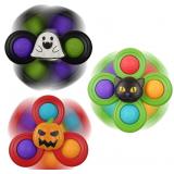 Jofan 3 Pack Halloween Suction Cup Spinner Toys Se