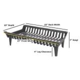 Liberty Foundry Fireplace Grate 27' W Cast Iron He