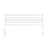 Savannah White Solid Wood King Sleigh Headboard
