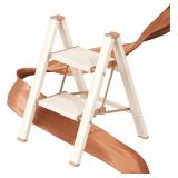 2 Step Ladder, Folding Step Stool with Wider Pedal