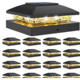 VOLISUN 4x4 Solar Post Cap Light 16pack,Solar Fenc