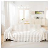 AMWAN Decorative Extra Soft Faux Fur Couch Sofa Co