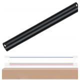4 Inch Ceiling Fan Downrod, 1' Diameter Matte Blac