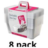 Life Story 10-Pack Plastic Storage Box, Stackable
