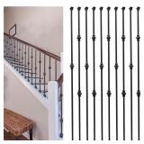 Sidasu Iron Balusters Set of 10 Double Knuckle Sta