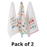 DII Happy Birthday Confetti Collection, Dishtowel