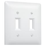 TayMac 4400W Paintable Double Toggle Light Switch