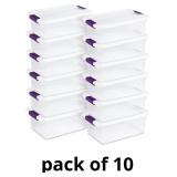 Sterilite 12-Pack ClearView Latch Box, Stackable O