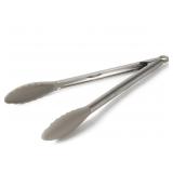 Calphalon Edge Stainless Steel Kitchen Tongs W/Sil