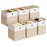 SONGMICS RFB426LF02 Storage Box, Set of 6, Odorles