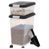 IRIS USA Airtight Dog Food Storage Container Combo