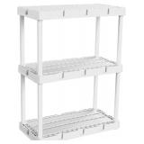 Gracious Living 3 Shelf Knect-A-Shelf Solid Light