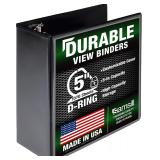 Samsill 5-Inch Non-Stick D-Ring View Binder, Black
