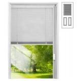 Pushglossy 1 Pcs Entry Door Glass Insert White Ext