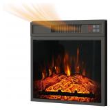 BonVache 18' Electric Fireplace Insert, Recessed F
